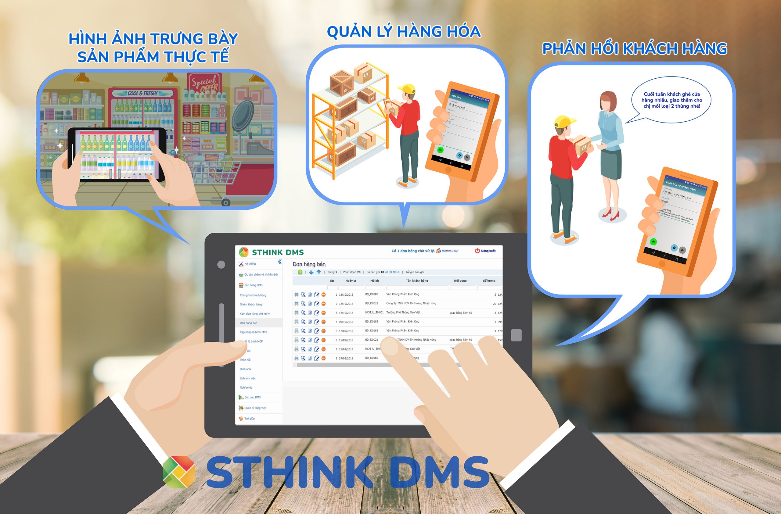 phần mềm quản lý kênh phân phối sthink dms